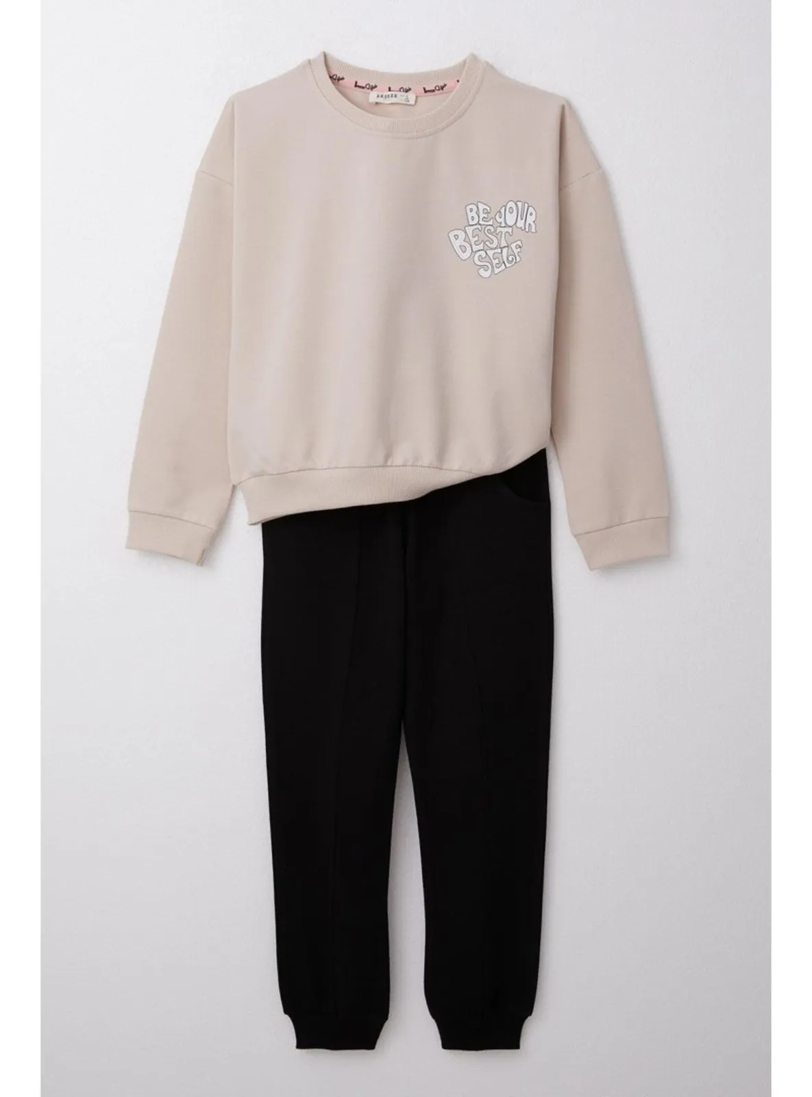 Beige - 550gr - Girls` Suit