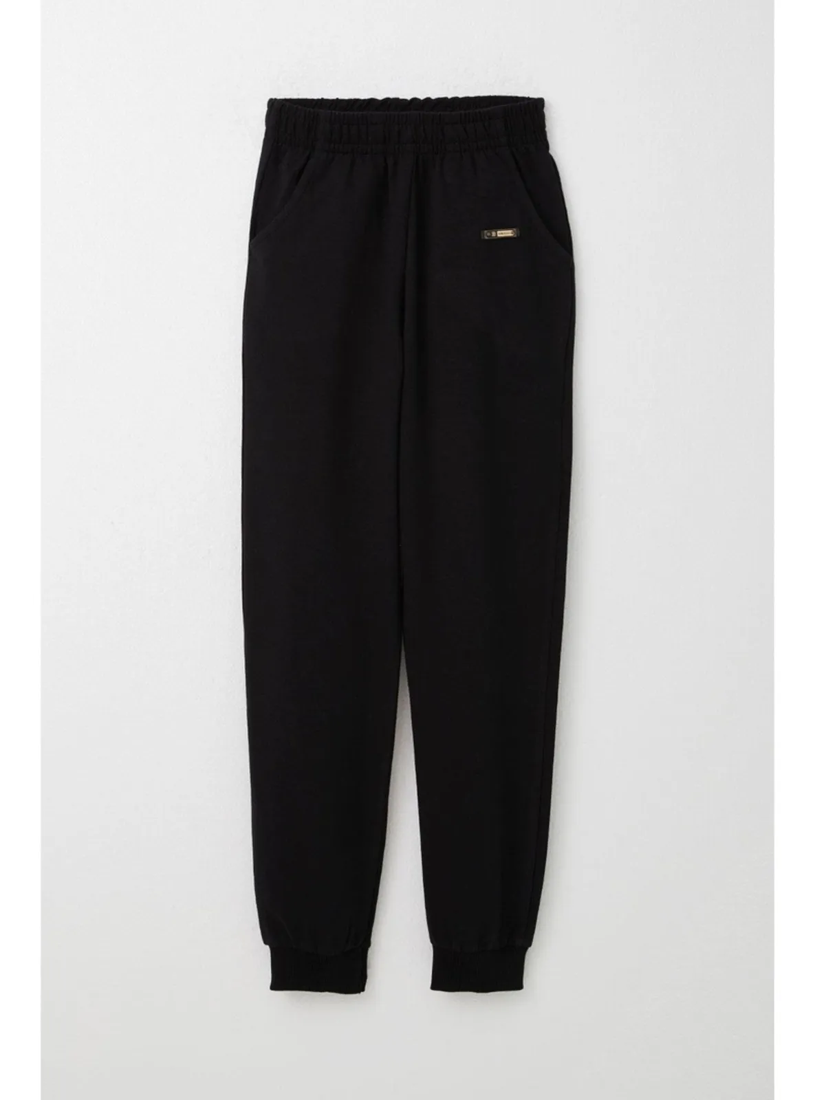 Black - 350gr - Boys` Sweatpants
