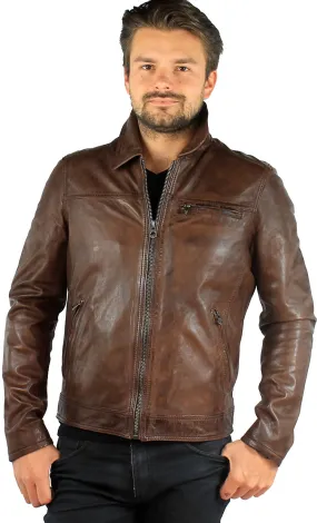 Blouson en cuir pour homme