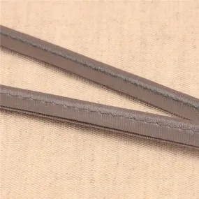 Bobine 25m passepoil satin 10mm gris moyen