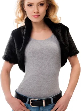 Bolero evening women short fur sleeves - Results: Short fur sleeve evening bolero for women