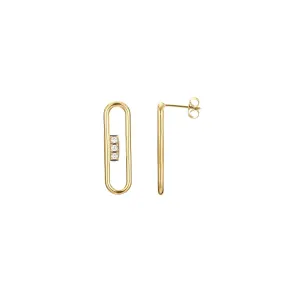 Stela Gold-Plated Steel Earrings