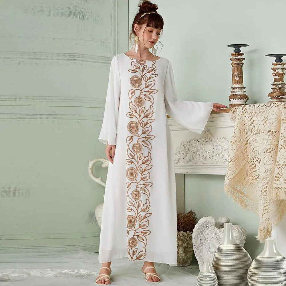 Caftan Blanc Doré