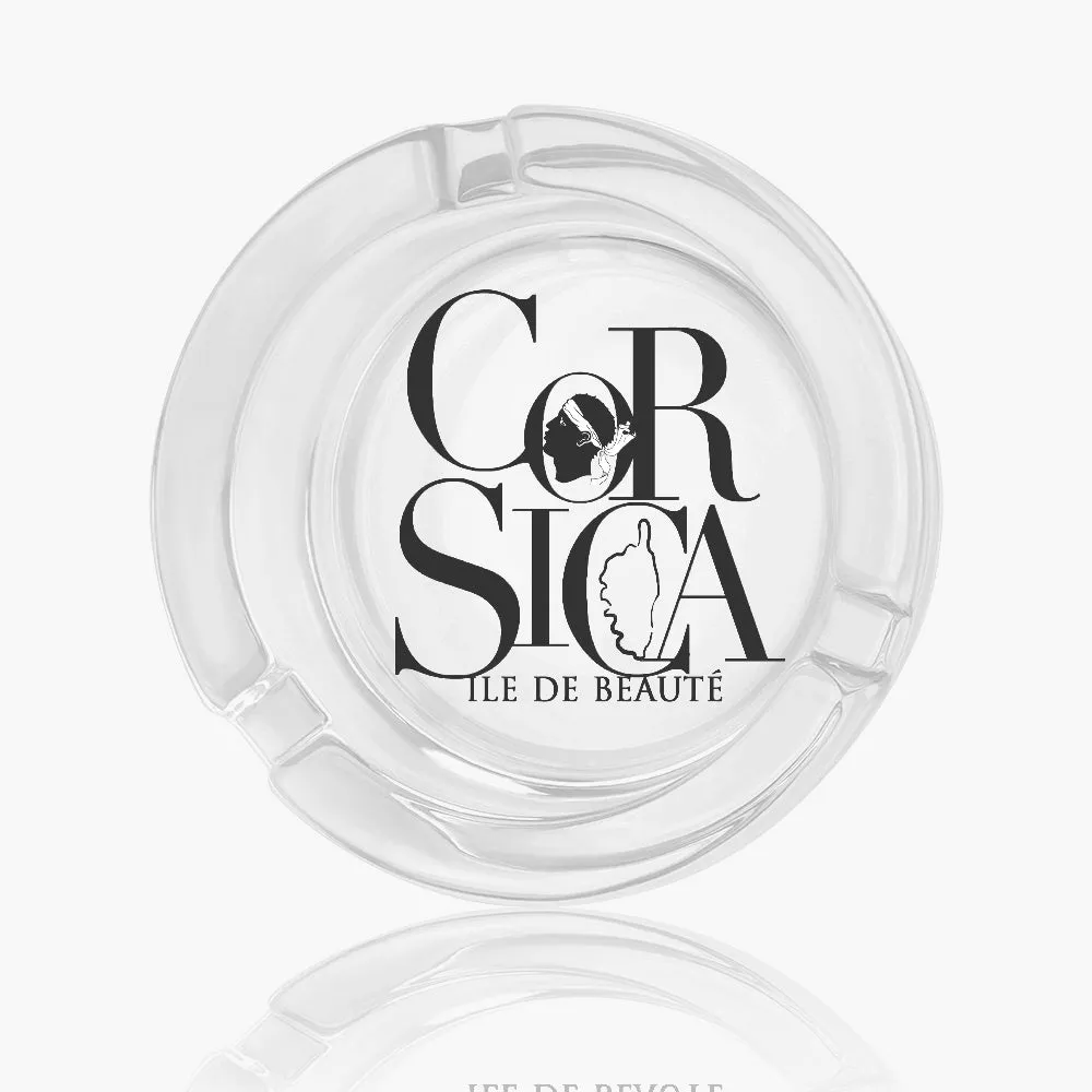 Cendrier en verre Corsica le de Beauté