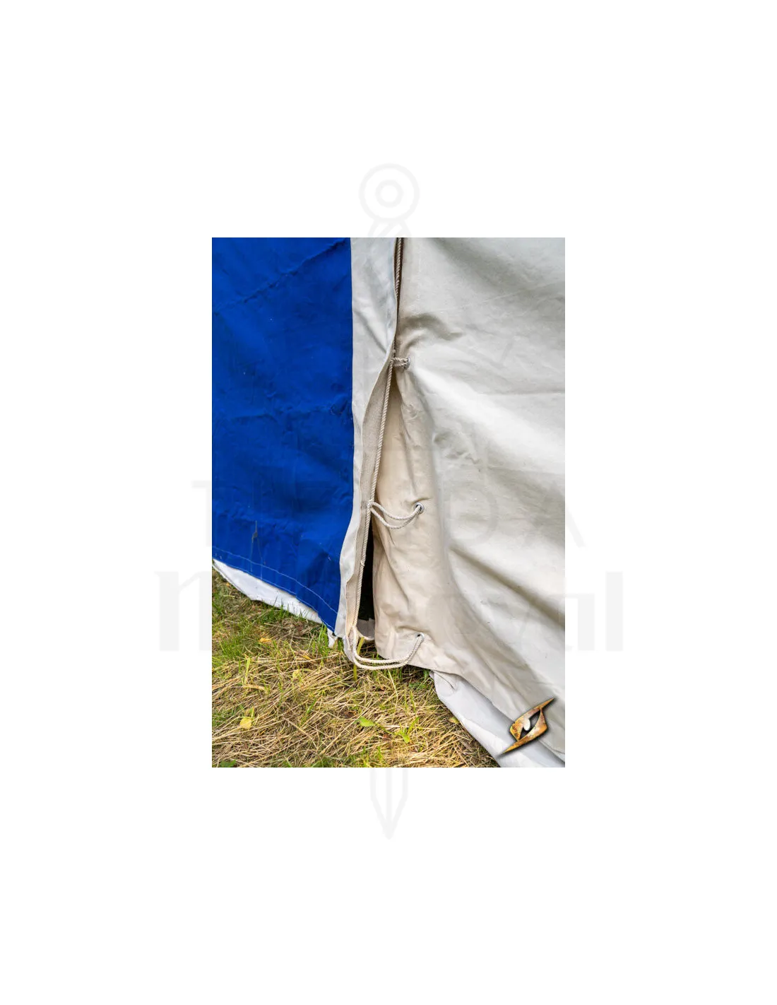 Chapiteau médiéval, bleu naturel 5 x 8 mètres. (Version compacte) ⚔️ Boutique