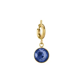 Royal Blue Gold Steel Charm