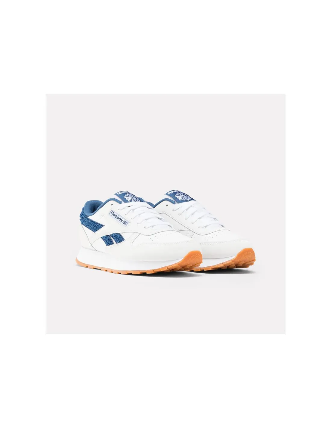 ChaussuresReebok Classic Cuir Enfant Blanc/Bleu
