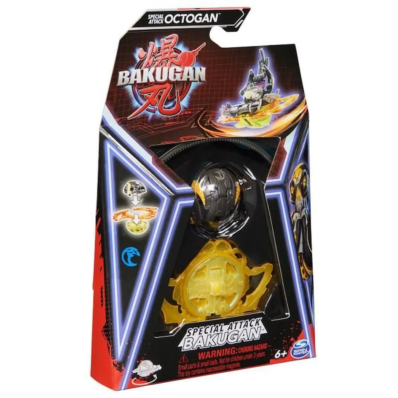 Coffret Bakugan - BAKUGAN - Pack 1 Bakugan Special Attack - Rouge - 6 ans et plus - 9 couleurs disponibles rouge - Bakugan