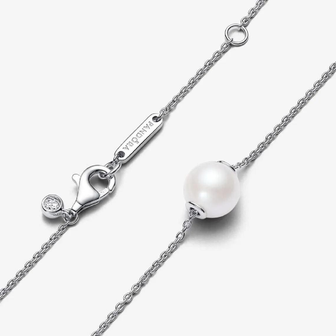 Collier femme argent avec perle et zircon Pandora | 3 Suisses
