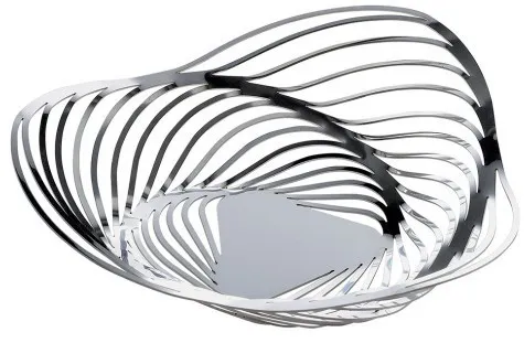 Corbeille en acier inoxydable 18/10 brillant. | 3 Suisses