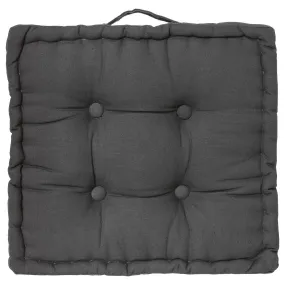 Coussin de sol gris foncé 40x40 | 3 Suisses