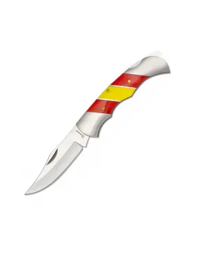 Couteau de poche Espagne avec manche en acier Albainox ⚔️ Boutique Épées