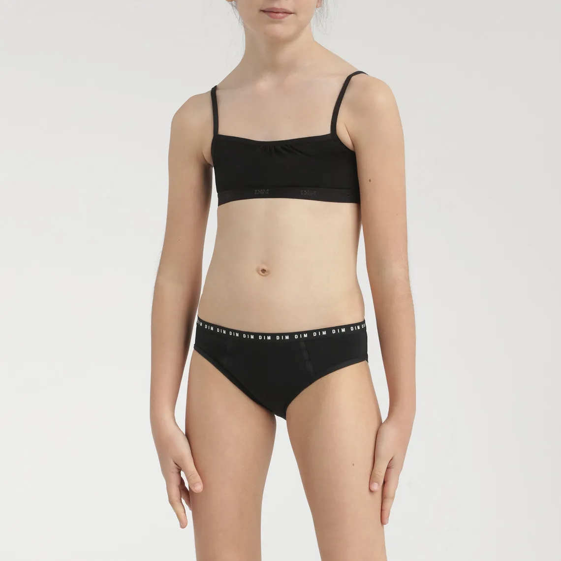 Culotte flux moyen - Noire Dim  en coton | 3 Suisses