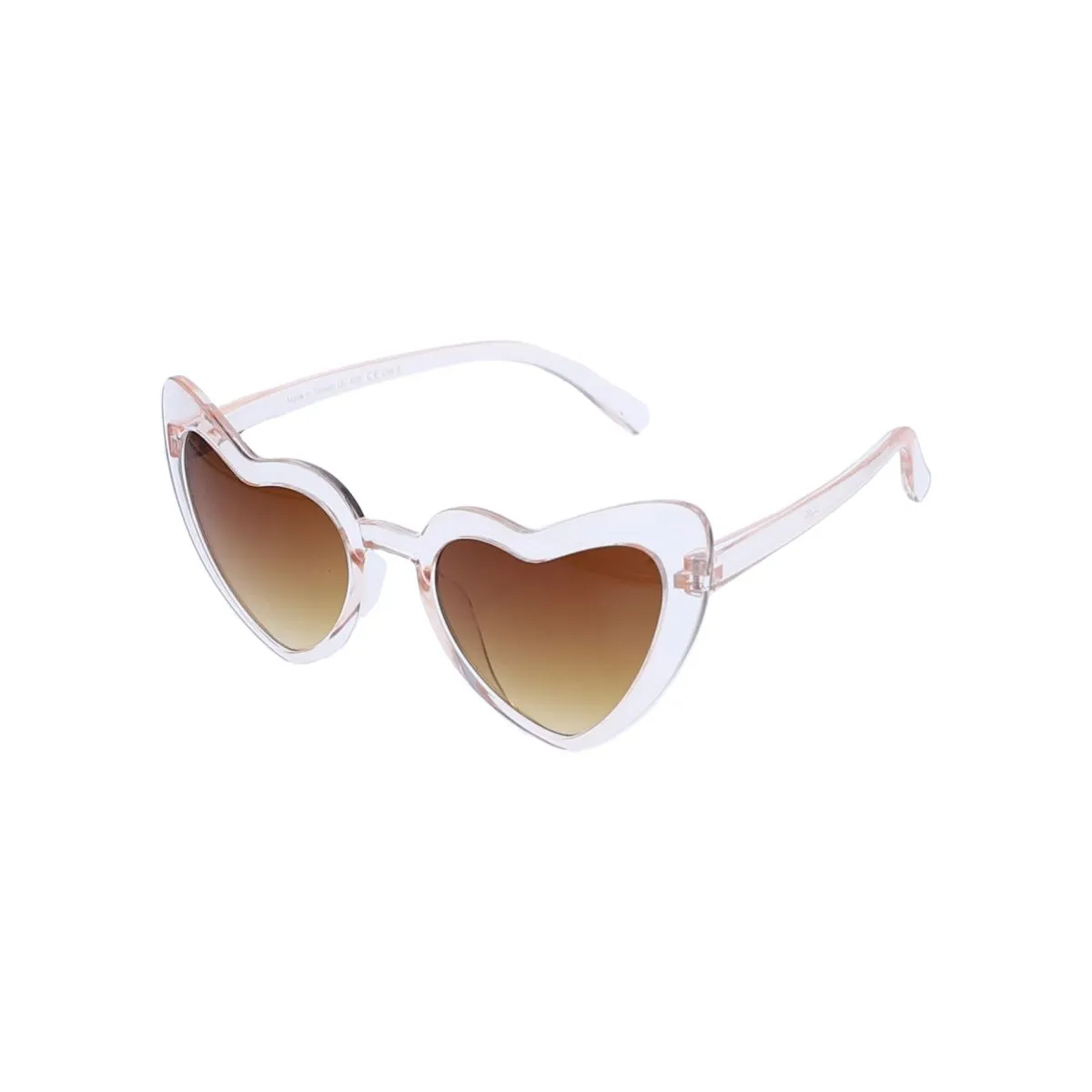 Cute Pale Pink Heart-Shaped Adult Sunglasses by Roodoudou - Le Petit Souk