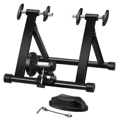 Entraîneur de vélo pour roue 26-28’’ en acier charger max 100 kg en acier de haute qualité à l'intérieur noir