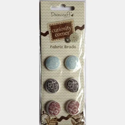 Fabric vintage brads