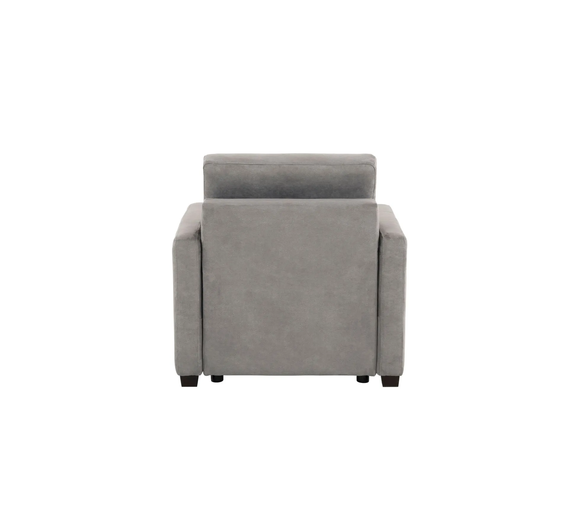 Fauteuil manchettes fines NICARAGUA tissu Apache gris 3