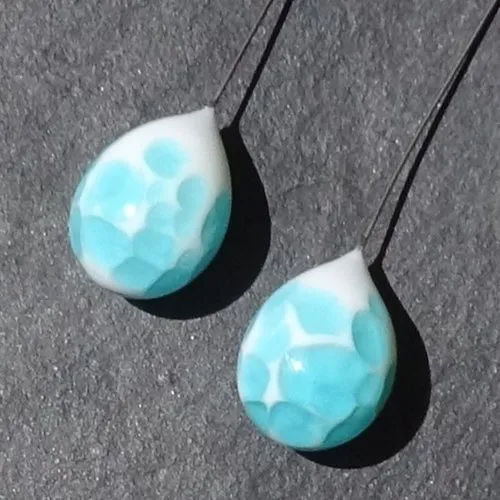 Glass headpins, lampwork beads, Murano glass, pearl crafting supplies
