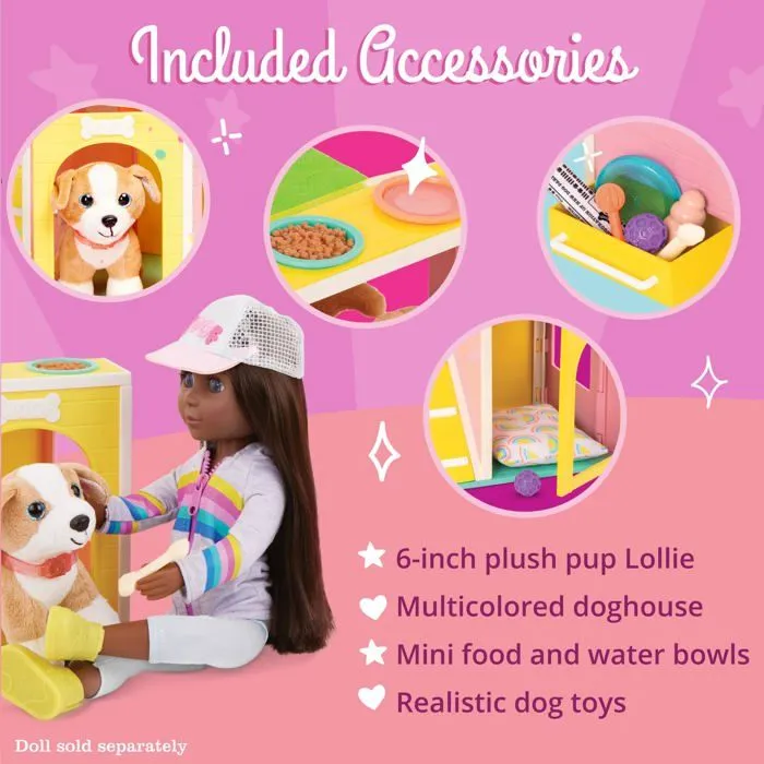 Plush Dog House with PUP Accessory Set - Glitter Girls