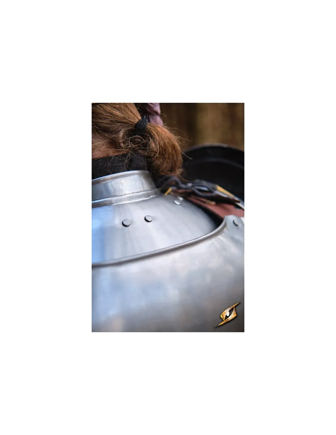 Gorgerin en acier poli série Captain, Epic Armoury ⚔️ Boutique Épées