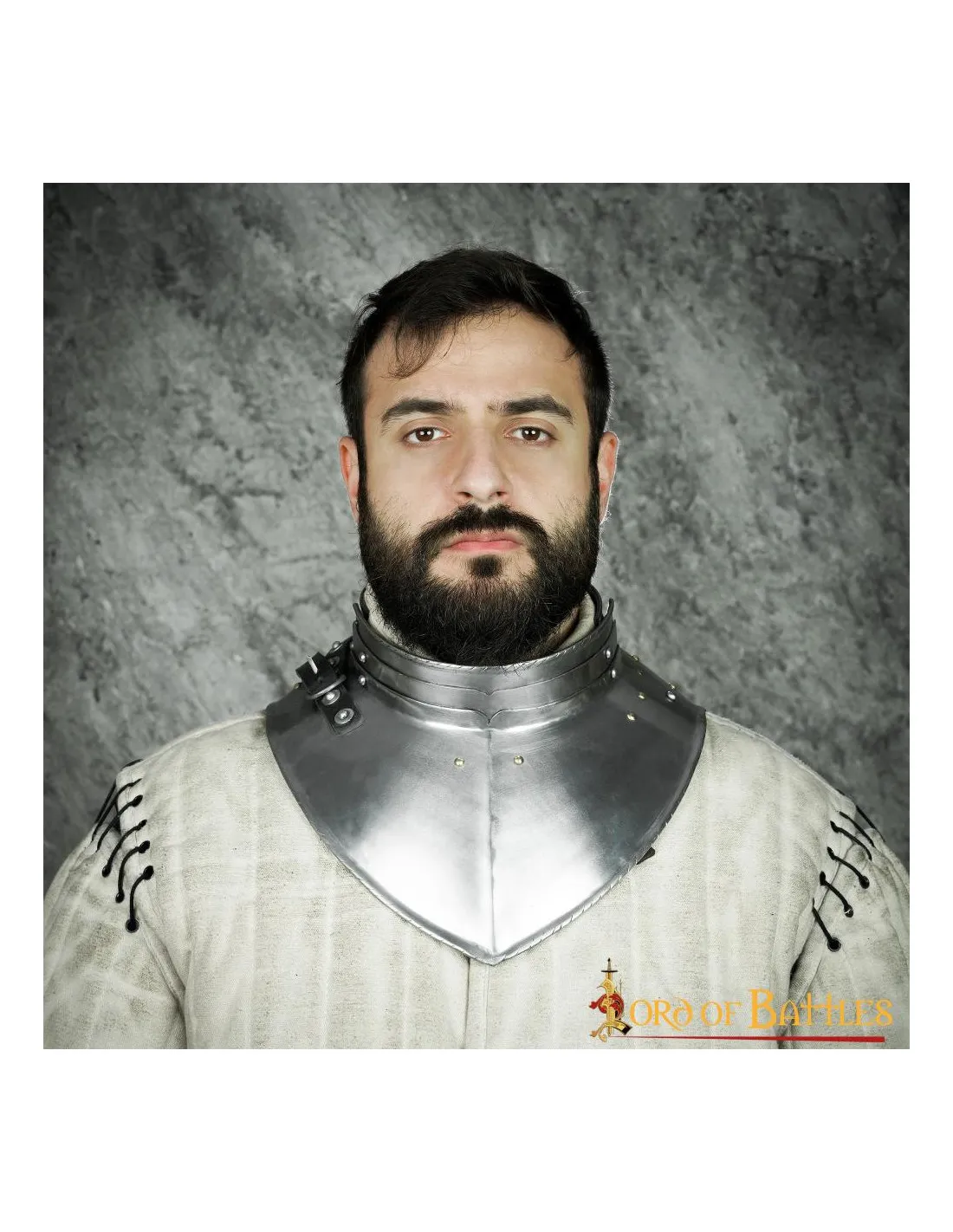 Gorgerin médiéval fin d'âge, acier doux ⚔️ Boutique Épées