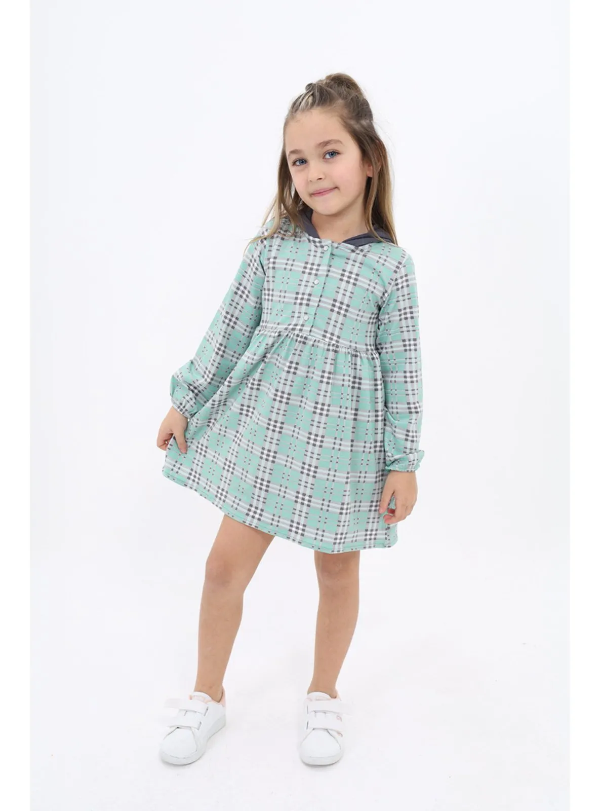 Green - Girls` Dress