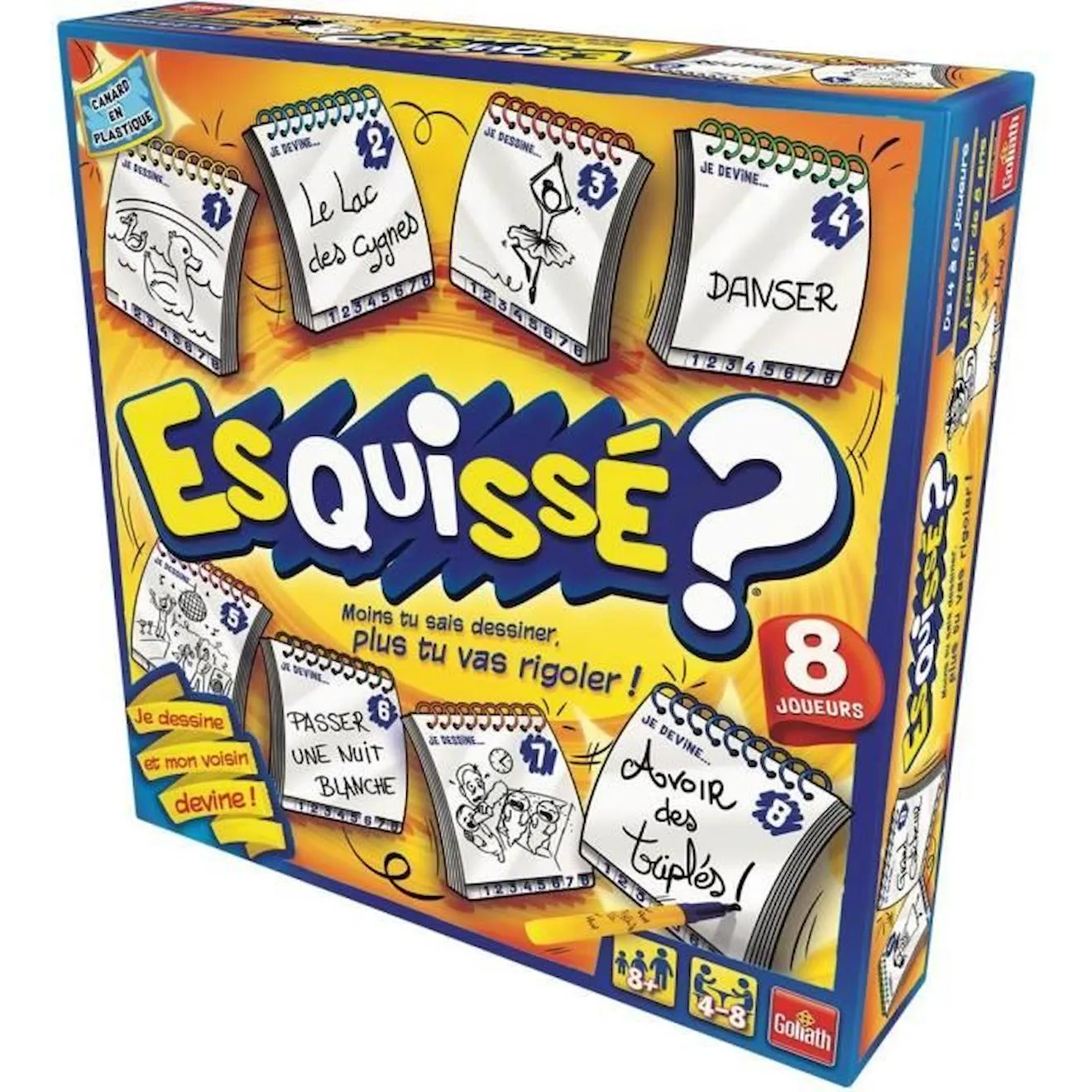 Jeu d'ambiance Esquissé 8 joueurs de Goliath bleu - Goliath
