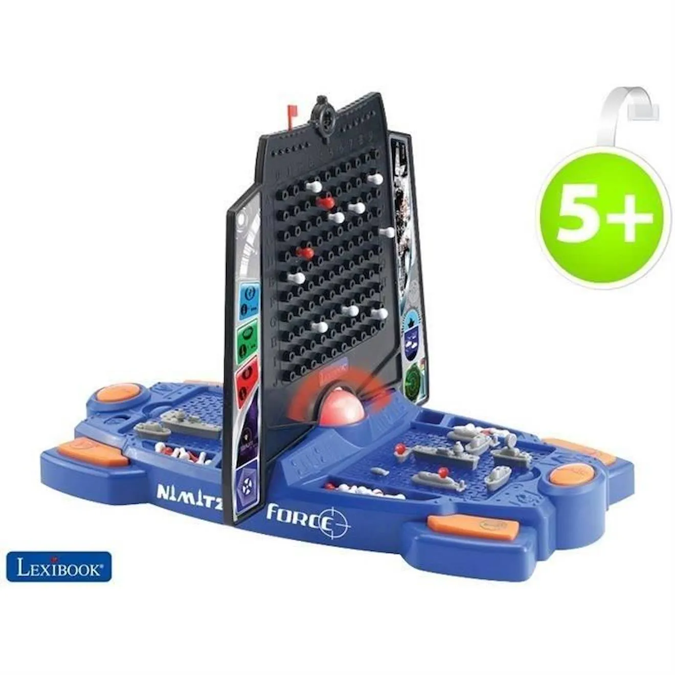 Jeux Societe - Gt2500 Nimitz Bataille Navale Effets Lumineux Sonores 3 Jokers Bleu/noir. bleu - Lexibook