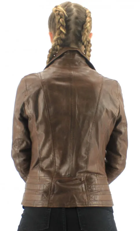 Juliette Perfecto cuir Femme Rose Garden