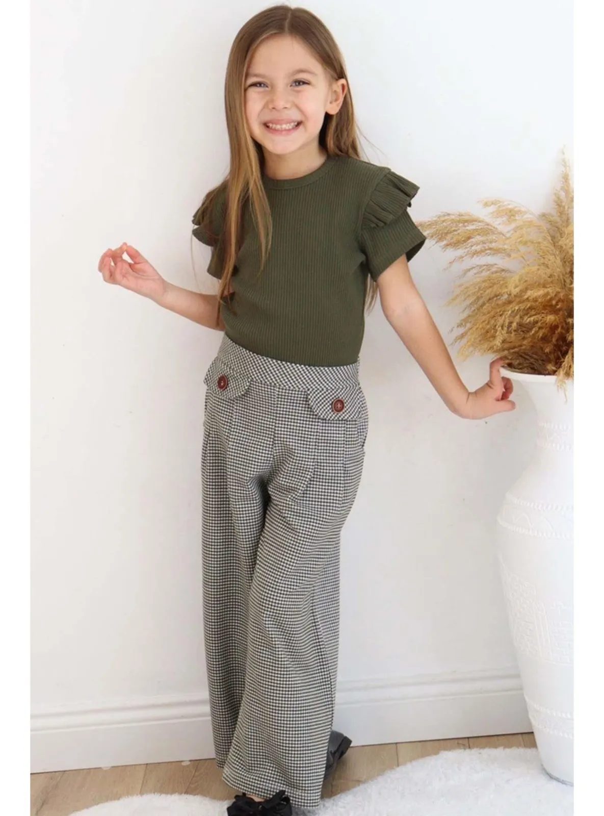 Khaki - Girls` Suit