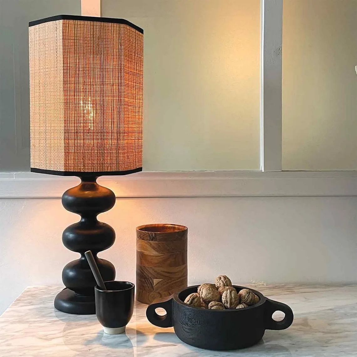 Lampe pied Bilboc noir | 3 Suisses