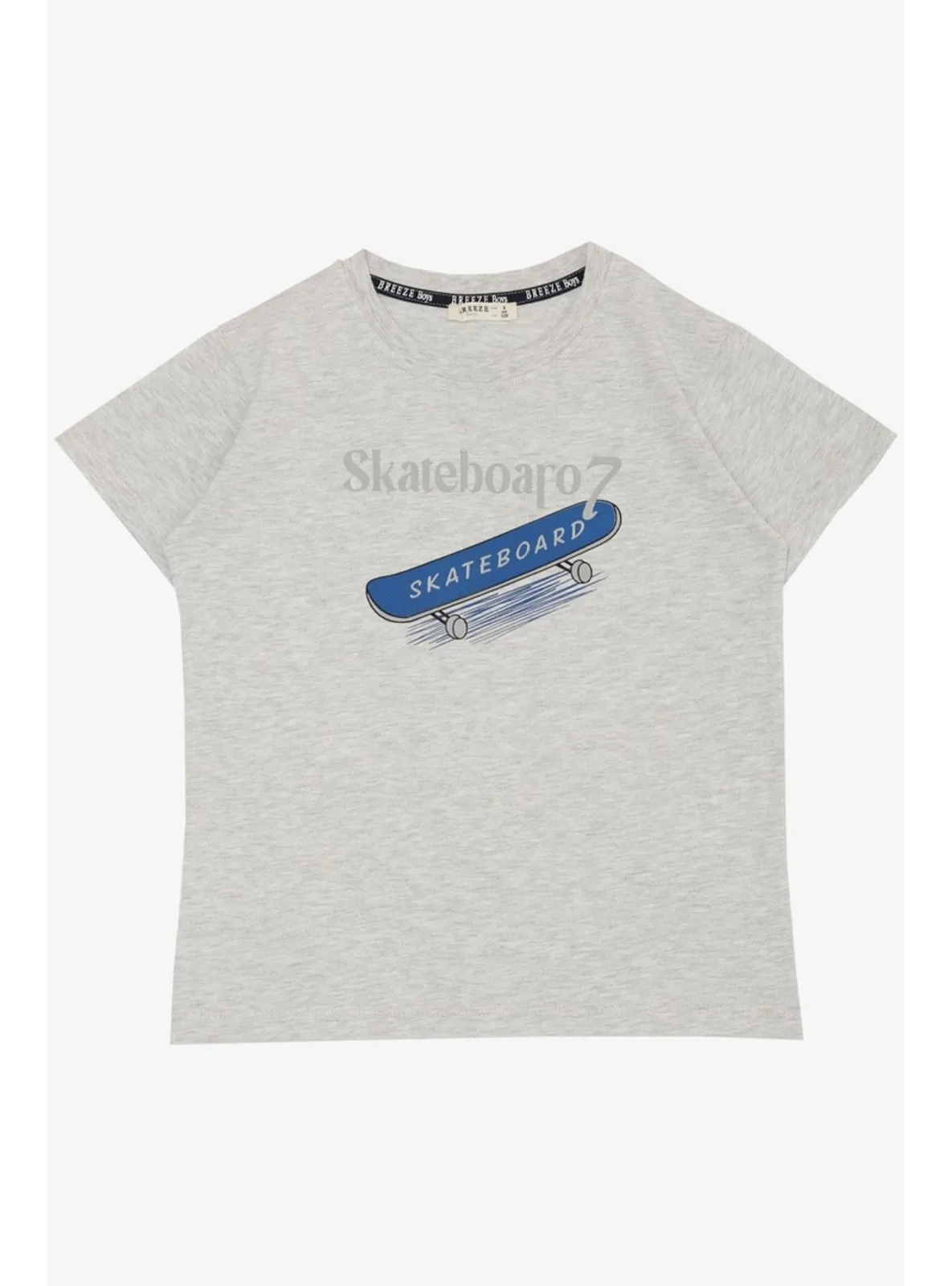 Light Gray - 150gr - Boys` T-Shirt