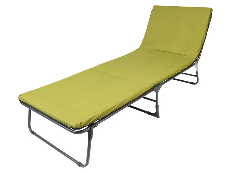 LIVARNO home Chaise longue avec coussin, vert/anthracite