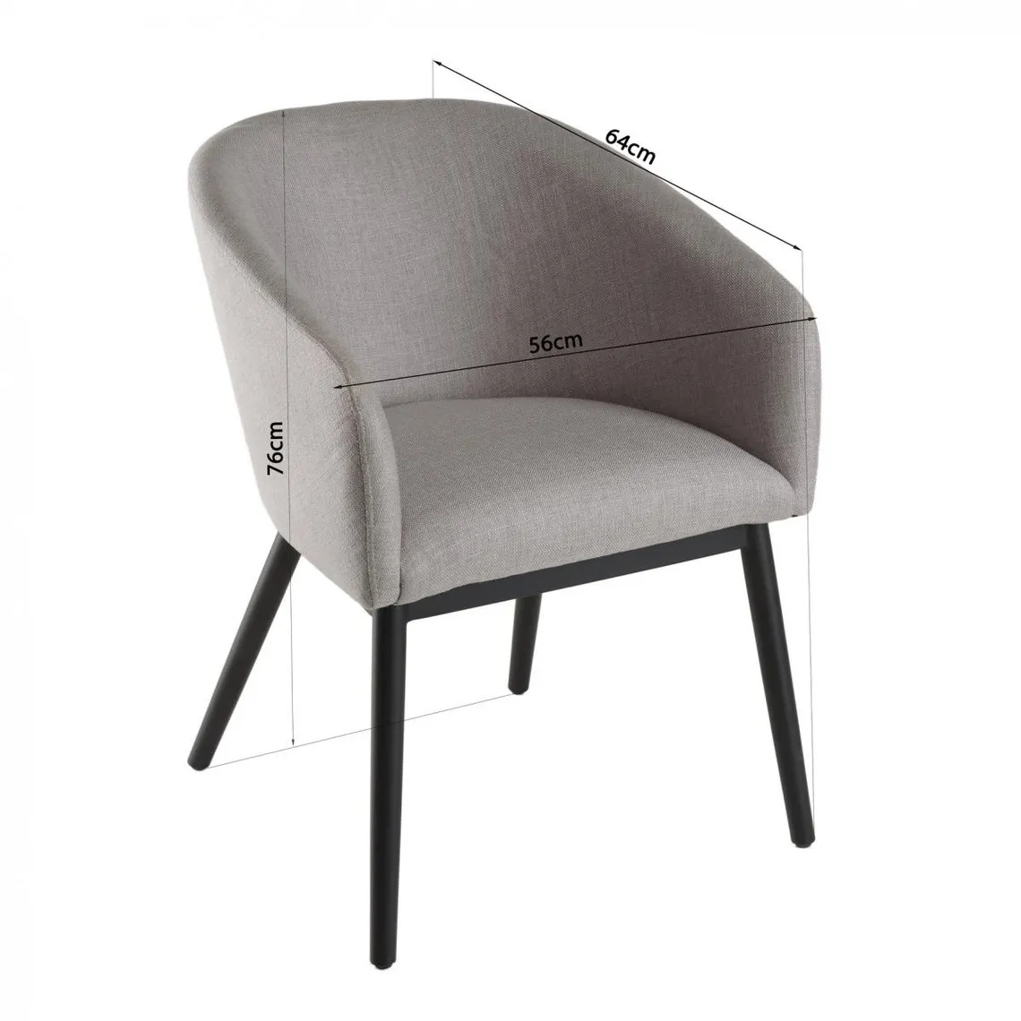 Lot de 2 Chaises Gris Perle Pieds Métal GINO | 3 Suisses