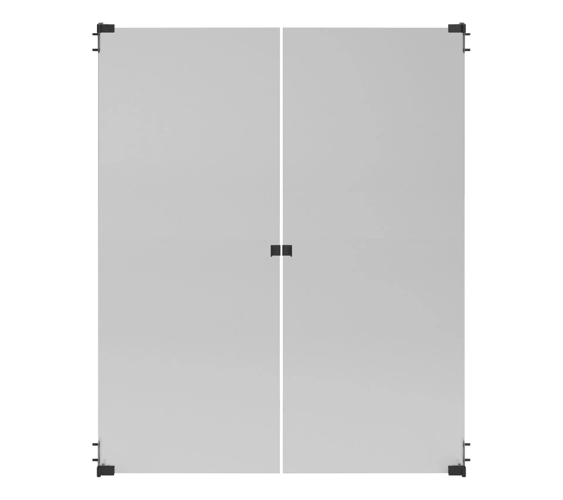 Lot de 2 portes verre MAYENCE Noir