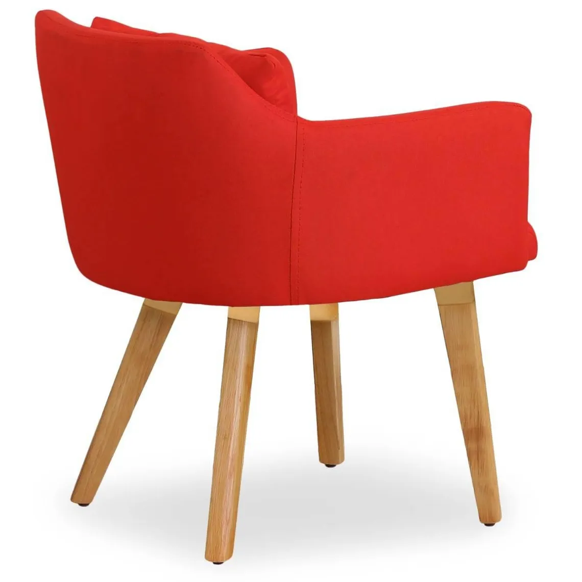 Lot de 20 chaises / fauteuils scandinaves Gybson Tissu Rouge | 3 Suisses