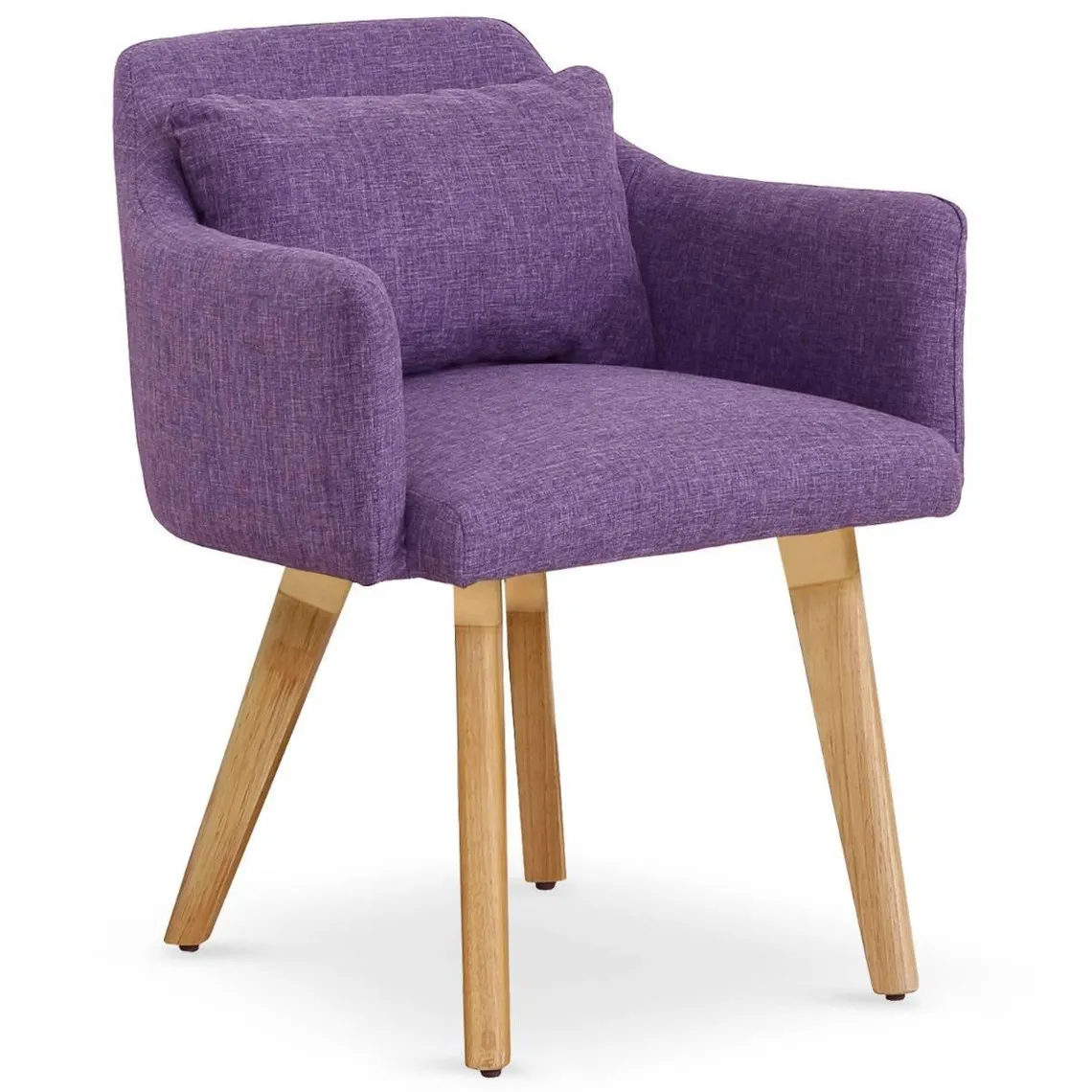 Lot de 20 chaises / fauteuils scandinaves Gybson Tissu Violet | 3 Suisses