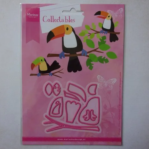 Metal Die Cutting Stencil Marianne Design Collectables Scrapbooking Animals Birds Toucan