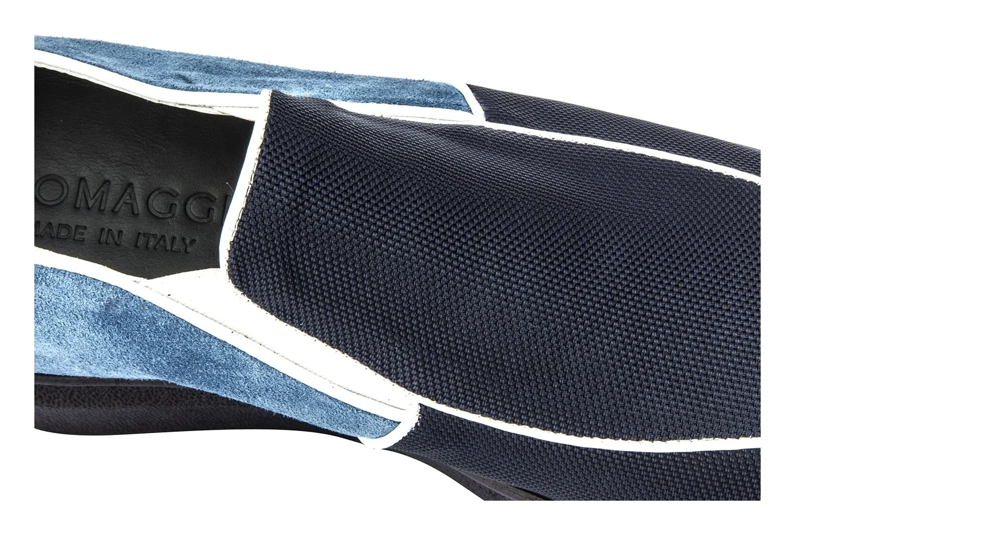 Molokai - Slip-Ons rehaussants en mix Cuir/tissu jusqu'à 6 cm en plus