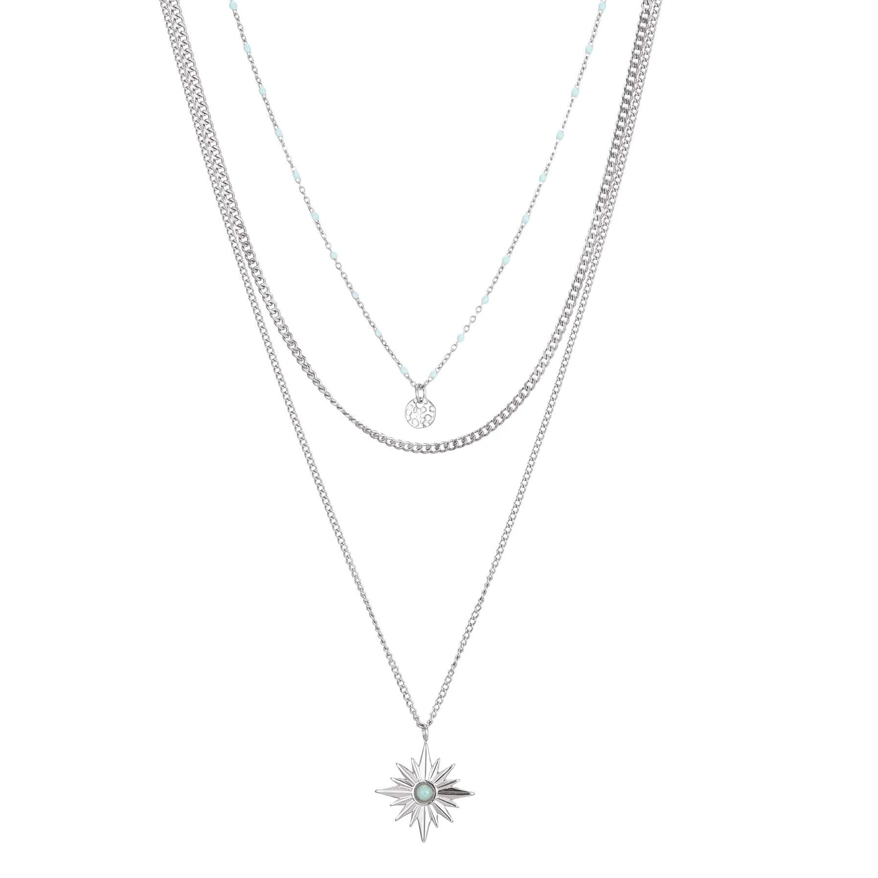 Multi Steel Astral Amazonite Strands