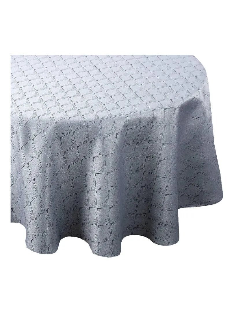 Nappe ronde outdoor esprit bord de mer - Gris clair