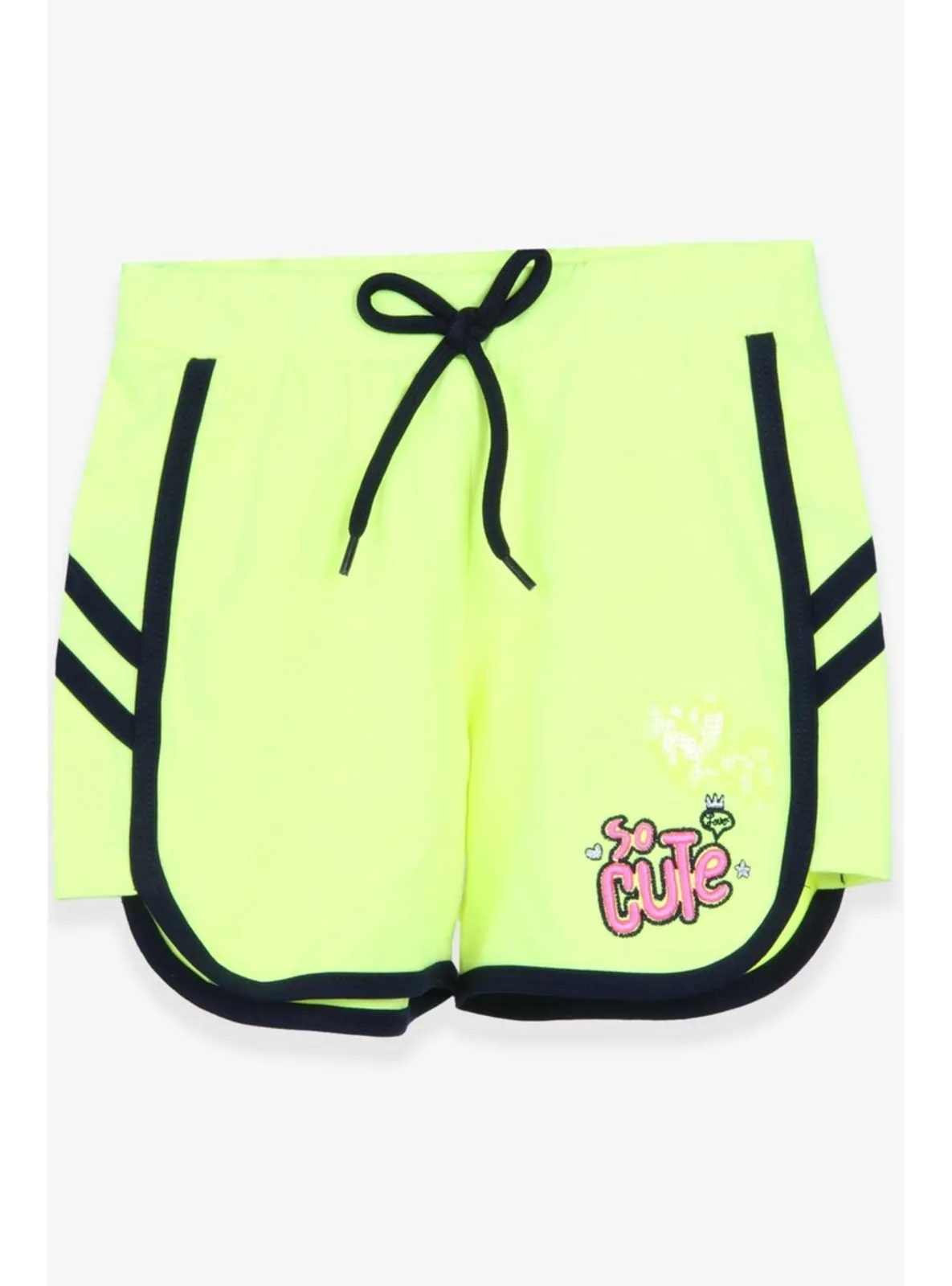 Neon Green - Girls` Shorts