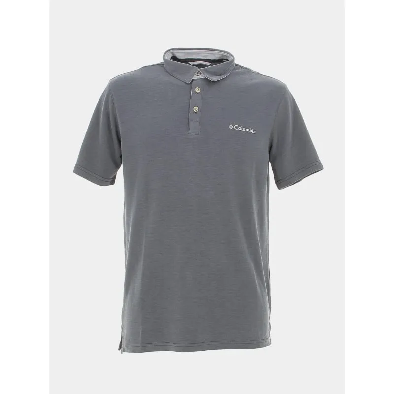Polo nelson point gris anthracite homme - Columbia | wimod