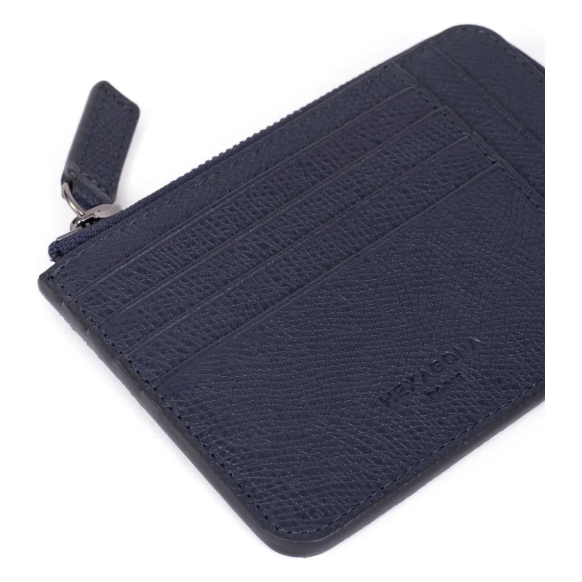 Porte-cartes Stop RFID Cuir DANDY Marine | 3 Suisses