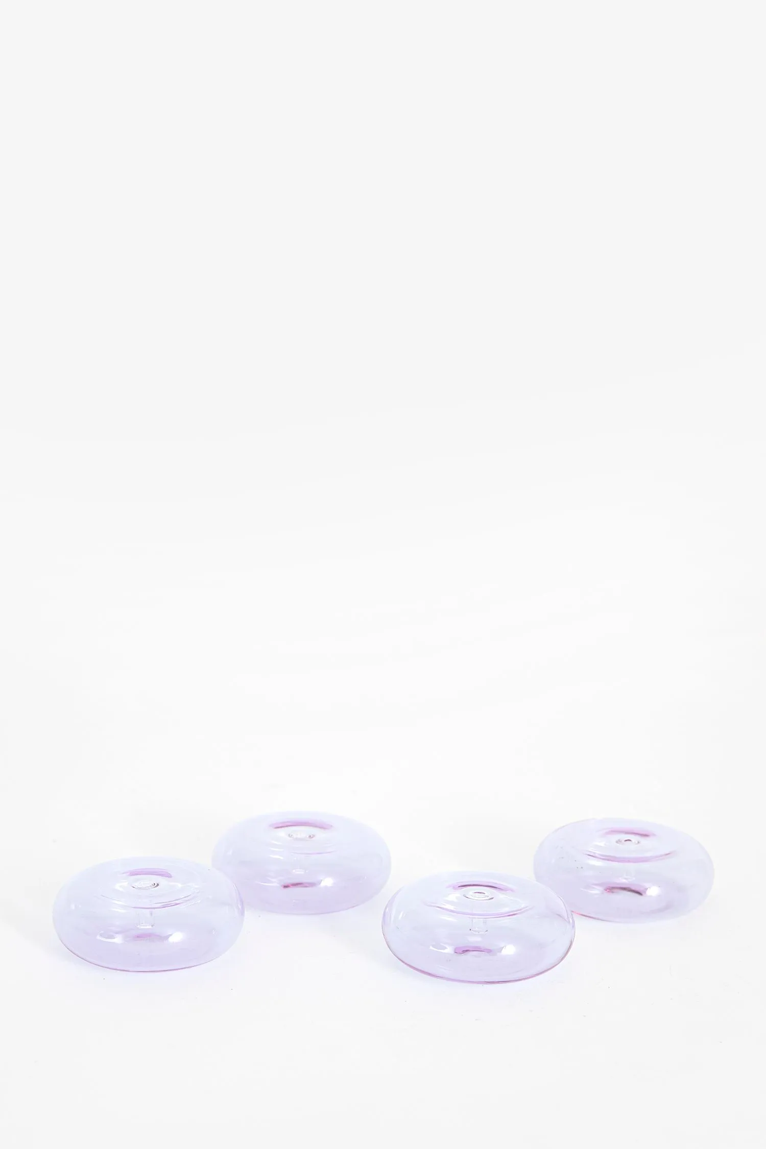 Porte-encens en verre - violet clair
