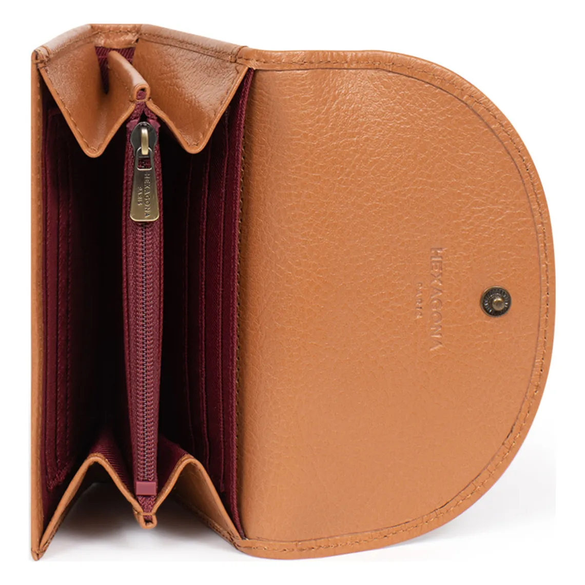 Porte-monnaie - Stop RFID - Cuir de vachette - Tan - Bastille brun naturel | 3 Suisses