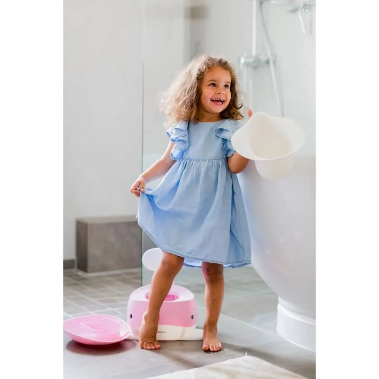 Pot pour bébé baleine rose pâle Kindsgut - pas cher
