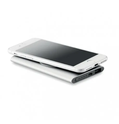 Power bank en Aluminium Noir Bleu Rouge Argenté titan et Champagne