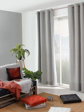 Recycled Cotton Curtain - Light Gray