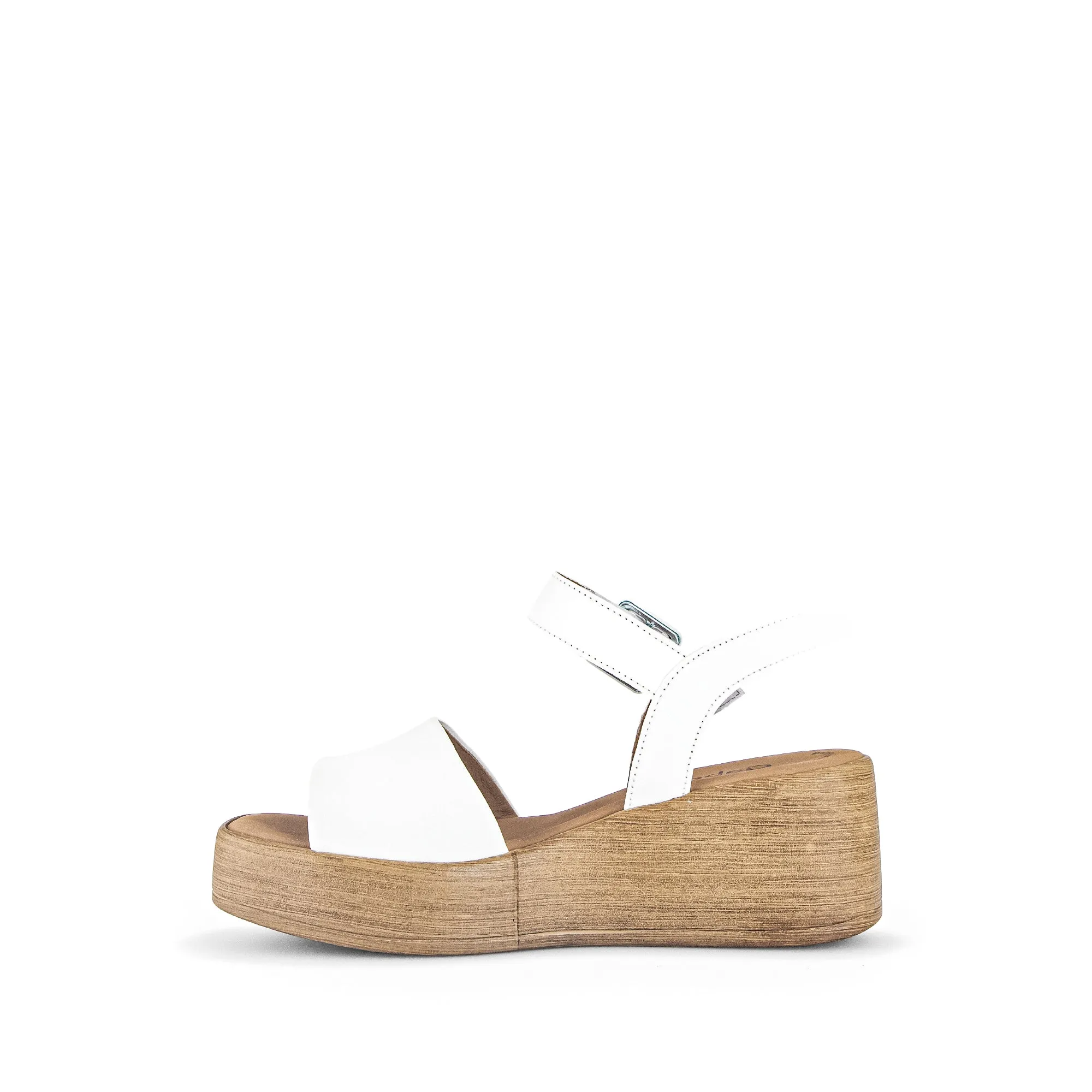 Sandales ecrus en cuir
